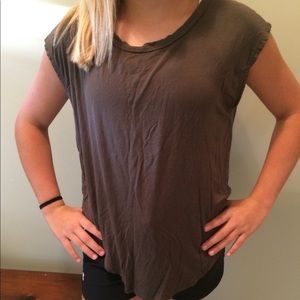 Marlowe olive green top